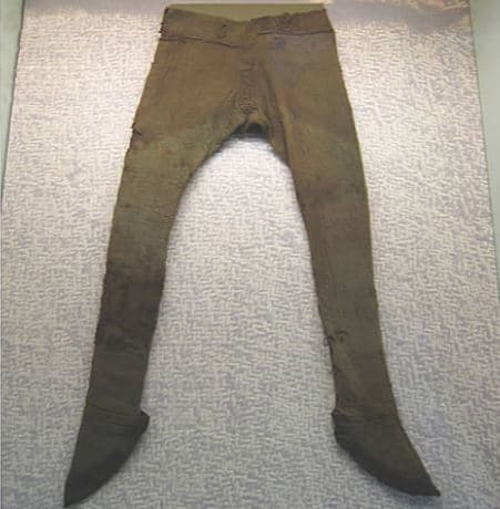 4th Century Trousers found in Germany. They covered feet as well.