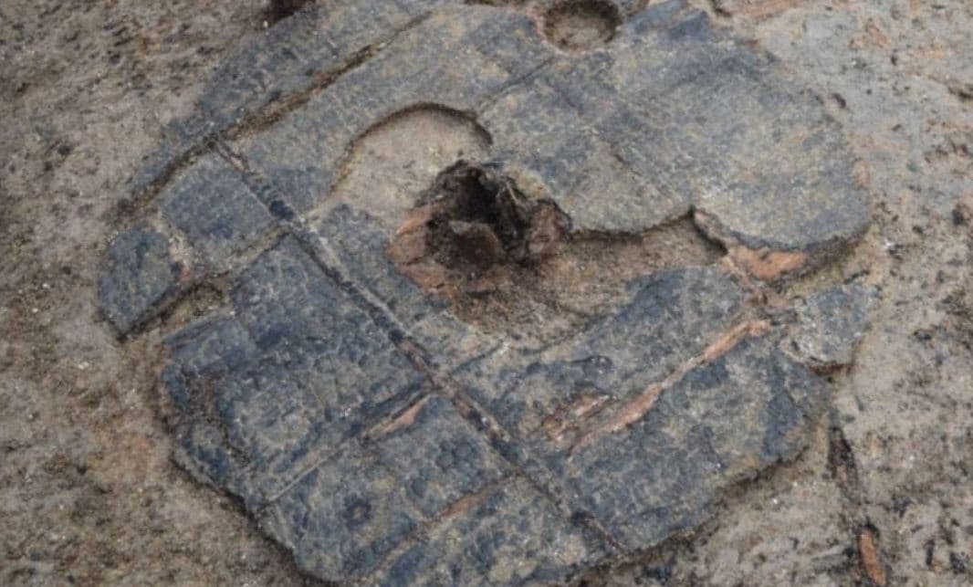 A 3,000 year old wooden wheel found in Britain. Probably part of a cart pulled by Animals or Humans