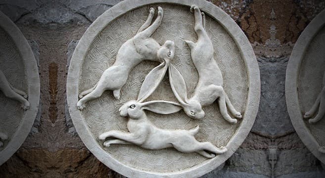The Three Hares, a religions prosperity and rebirth symbol used in many civilizations