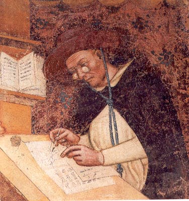 Portrait of a Domenica Cardinal by Tommaso da Modena a in 1352